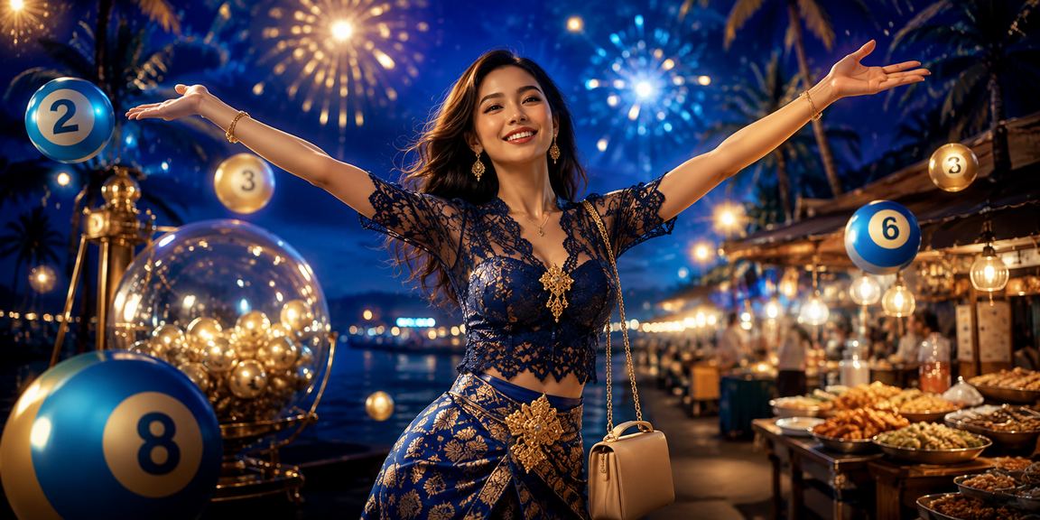 Pengguna VIP menikmati bonus di pasar malam dengan nuansa lampu warna-warni yang meriah